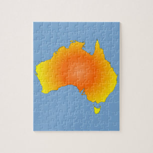Sonnige Australische Karte Puzzle