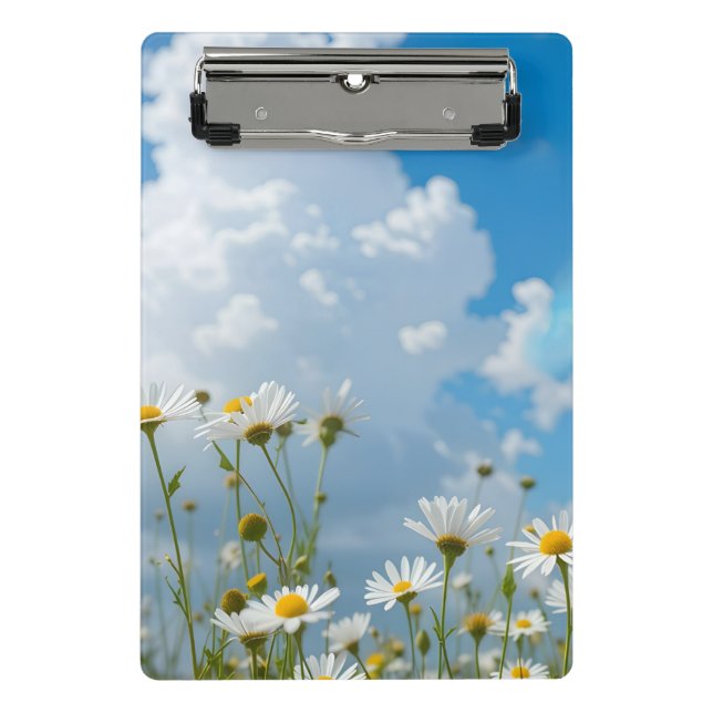 Sonnige Blütenblätter Mini Klemmbrett (Vorderseite)