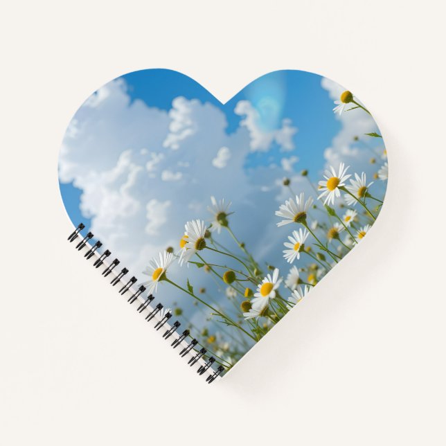 Sonnige Blütenblätter Notizbuch (Vorderseite)