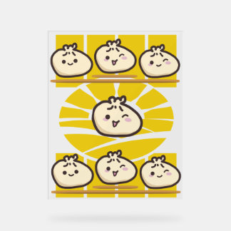 sonnige dim sum knödel acrylschild