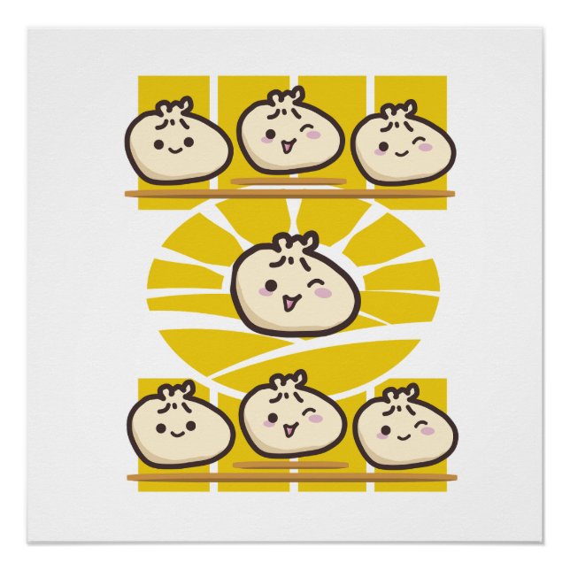 sonnige dim sum knödel  poster (Vorderseite)