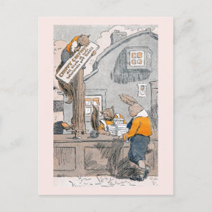 Sonnige Einkäufe von Nüssen aus Chipmunks Postkarte