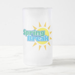 Sonnige Frühlingspause - Mattglas Bierglas