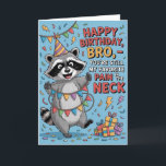 Sonnige Geburtstagskarte für Bruder Karte<br><div class="desc">Lächeln Sie Ihren Bruder an seinem Geburtstag mit dieser lustigen und leichten Geburtstagskarte aus - die perfekte Mischung aus Spaß und Liebe! Auf der Vorderseite steht die fröhliche Nachricht "Happy Birthday, Bro - You are Still My Favorite Pain in the Neck" in fettgedruckter, spielerischer Typografie, umgeben von lustigen Akzenten wie...</div>