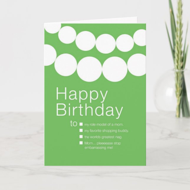 Sonnige Geburtstagskarte zur Mama Karte (Vorderseite)