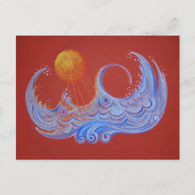 Sonnige Gewässer - Postkarte (Vorderseite)