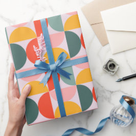 Sonnige Halbmonde Geschenkpapier