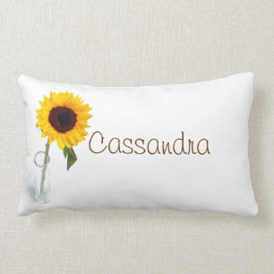 Sonnige helle Sonnenblume-Blumenmit Lendenkissen