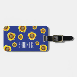 Sonnige helle Sonnenblume Gepäckanhänger