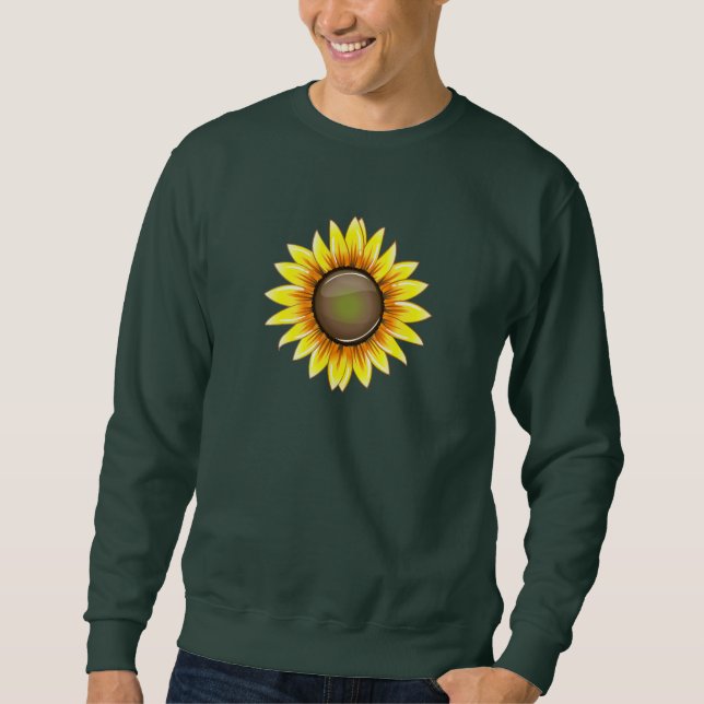 Sonnige helle Sonnenblume Sweatshirt (Vorderseite)