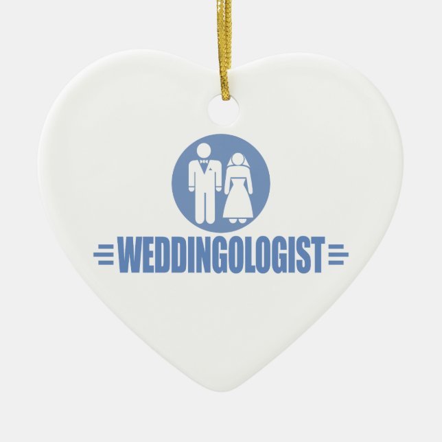 Sonnige Hochzeit Keramikornament (Vorne)