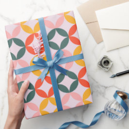Sonnige Kreise Geschenkpapier