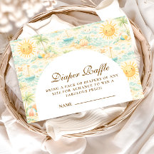 Sonnige Küstenstrand-Windel-Verlosung