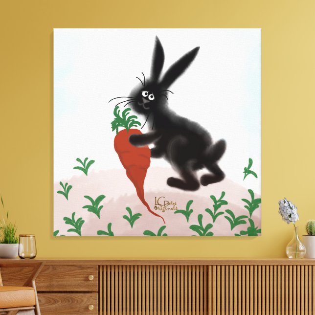 Sonnige Lage im Garten Stretched Leinwand (Insitu (Wohnzimmer))
