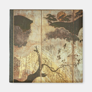 Sonnige Landschaft Magnet