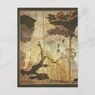 Sonnige Landschaft Postkarte