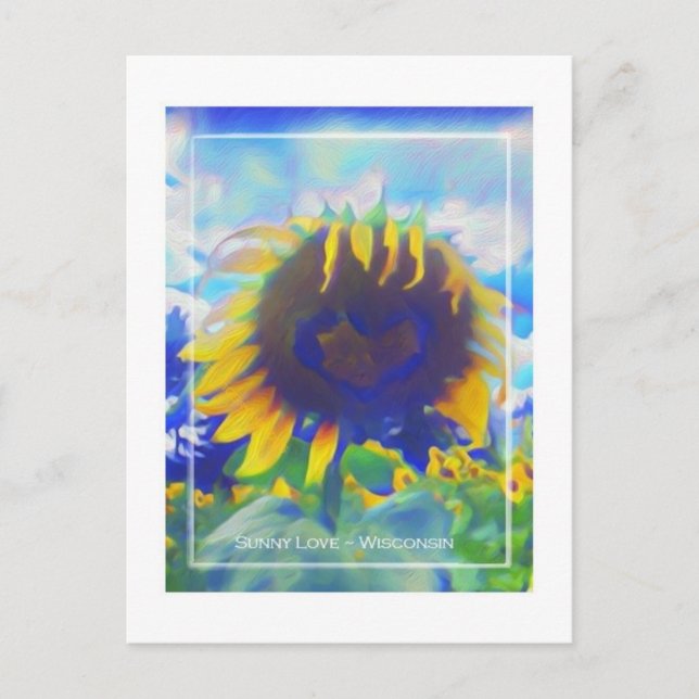 Sonnige Liebe 2024 Postkarte (Vorderseite)