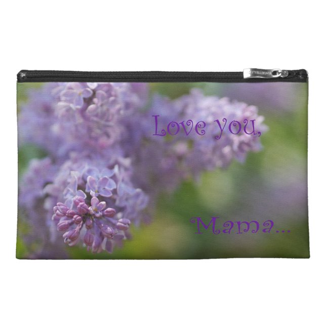 Sonnige lila Tasche für Mama (Vorderseite)