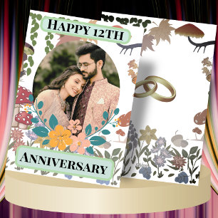 Sonnige Momente, 12 Jahre wachsende Liebe Karte