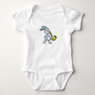 Sonnige Musik mit Saxophon Baby Strampler