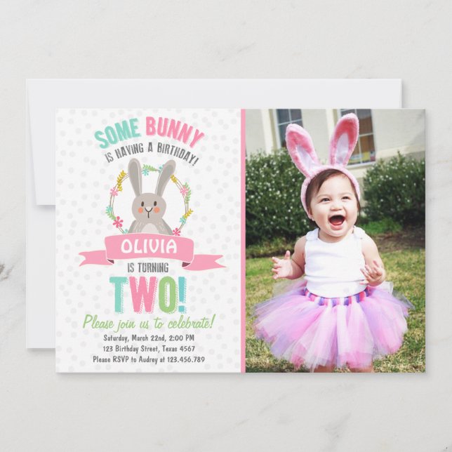 Sonnige Osterfrühling Geburtstagseinladung Einladung (Vorderseite)