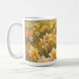 Sonnige Osterglocken Kaffeetasse