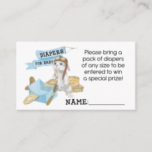 Sonnige Pilot-Windeln für Babysteckkarte Begleitkarte