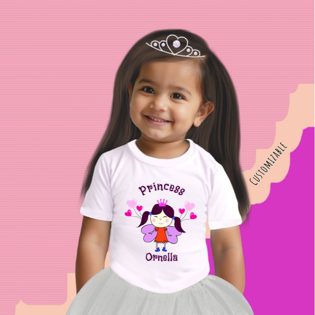 Sonnige Prinzessin mit Ballons Baby T-shirt (Von Creator hochgeladen)