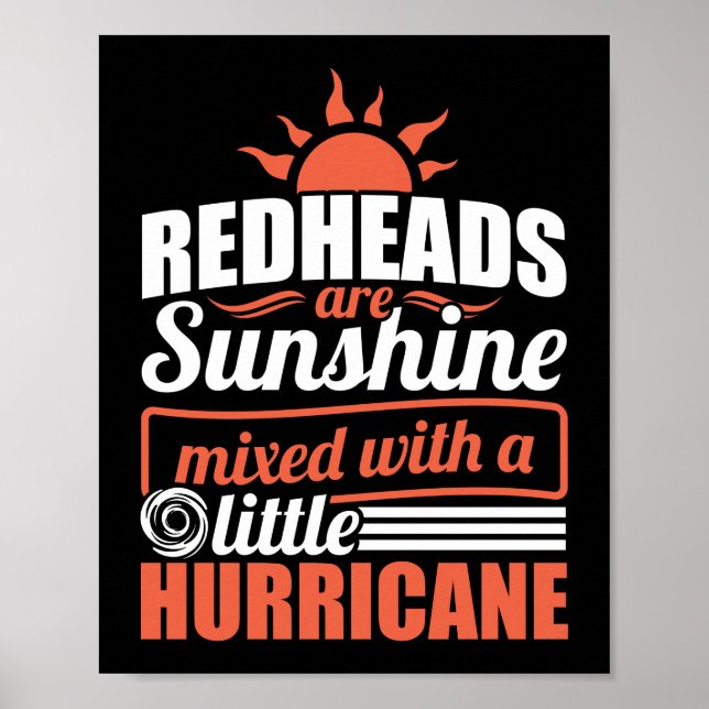 Sonnige Redheads Sonnenschein vermischt mit Hurrik Poster (Vorne)