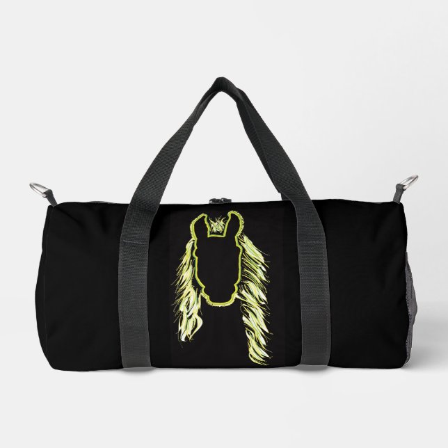 Sonnige Reflektionen eines Pferdes Duffle Bag (Vorderseite)