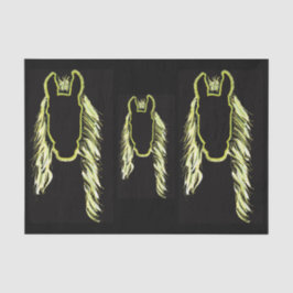 Sonnige Reflektionen eines Pferdes Seidenpapier