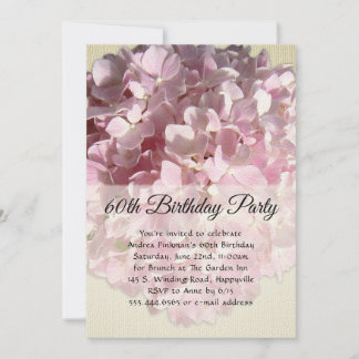 Sonnige Rosa Blume Special Geburtstagsparty Einladung