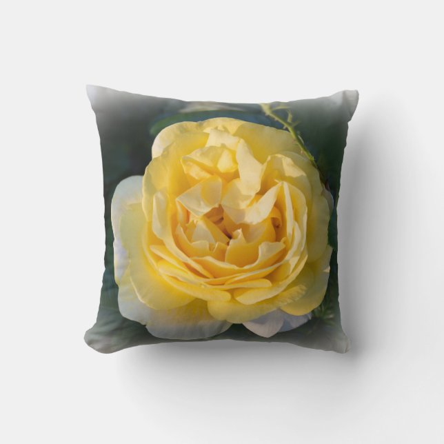 Sonnige Rose Kissen (Vorderseite)