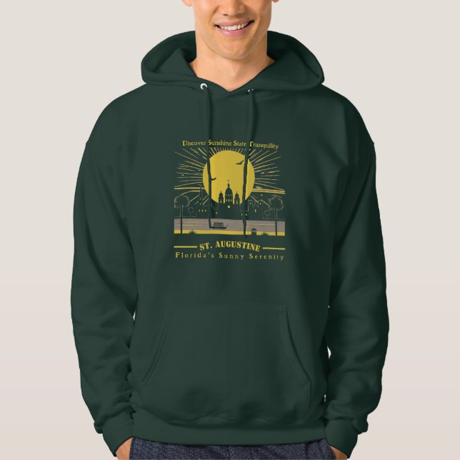 Sonnige Ruhe: St. Augustine Florida Hoodie (Vorderseite)