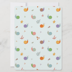 Sonnige Schnecken Feiertagskarte