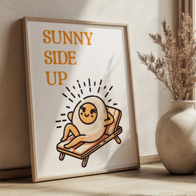 Sonnige Seite Auf dem sonnigen Punny Punny Egg Mas Poster (Von Creator hochgeladen)
