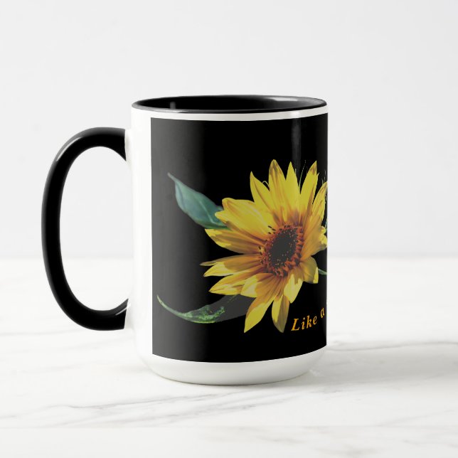 Sonnige Seite auf Tasse (Links)