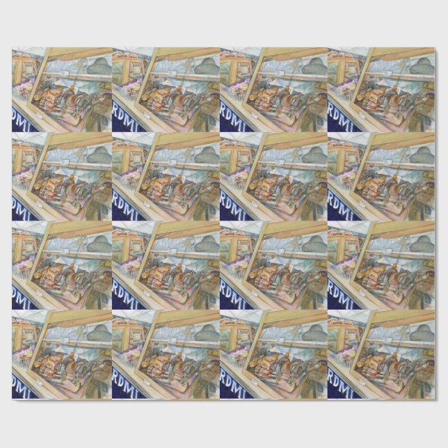 Sonnige Seite der Wahnsinn Geschenkpapier (Flach)