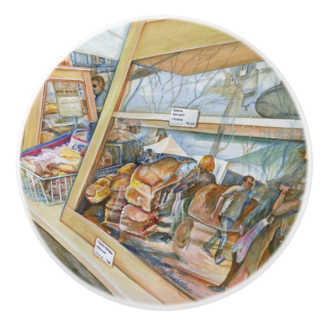 Sonnige Seite der Wahnsinn Keramikknauf (Vorderseite)