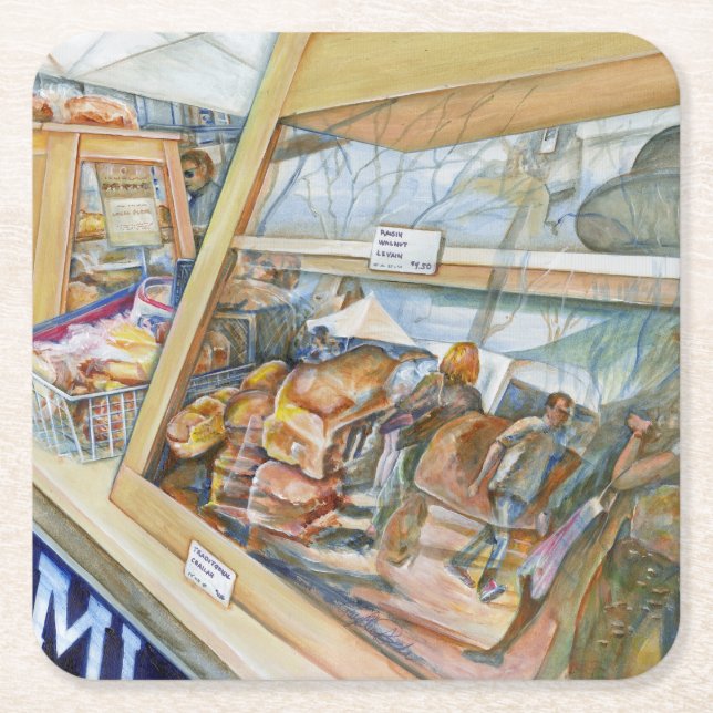 Sonnige Seite der Wahnsinn Rechteckiger Pappuntersetzer (Vorderseite)