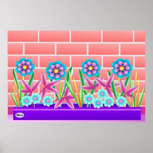 Sonnige Seite des Gartenposters Poster (Vorne)