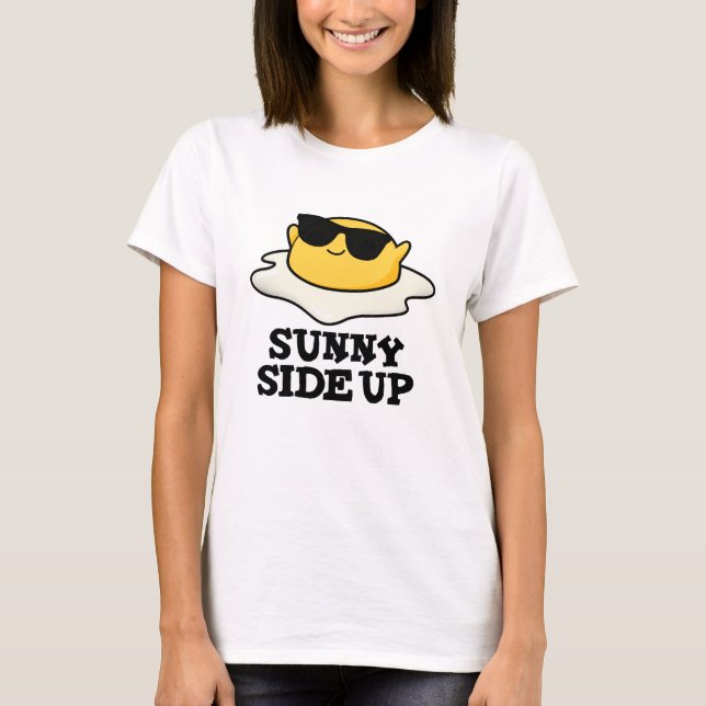 Sonnige Seite oben Funny Fried Egg Pub T-Shirt (Vorderseite)