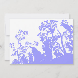 Sonnige Silhouette Ostern Einladung