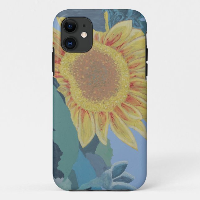 Sonnige Sommergelbe Sonnenblume Moderne abstrakt Case-Mate iPhone Hülle (Rückseite)