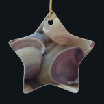 Sonnige Sommerhäuser, Sea Muschel Beach Keramik Ornament<br><div class="desc">Sonnige Sommerhäuser,  Sea Muschel Beach</div>