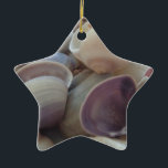 Sonnige Sommerhäuser, Sea Muschel Beach Keramik Ornament<br><div class="desc">Sonnige Sommerhäuser,  Sea Muschel Beach</div>