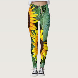 Sonnige Sonnenblume-Leggings Leggings