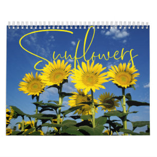 Sonnige Sonnenblumen Blumenkalender Kalender
