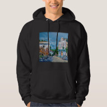 Sonnige Stadtstraße Impressionist T-Shirt | Europe