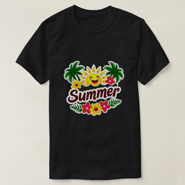 Sonnige Stimmung Sommer T-Shirt (Design vorne)